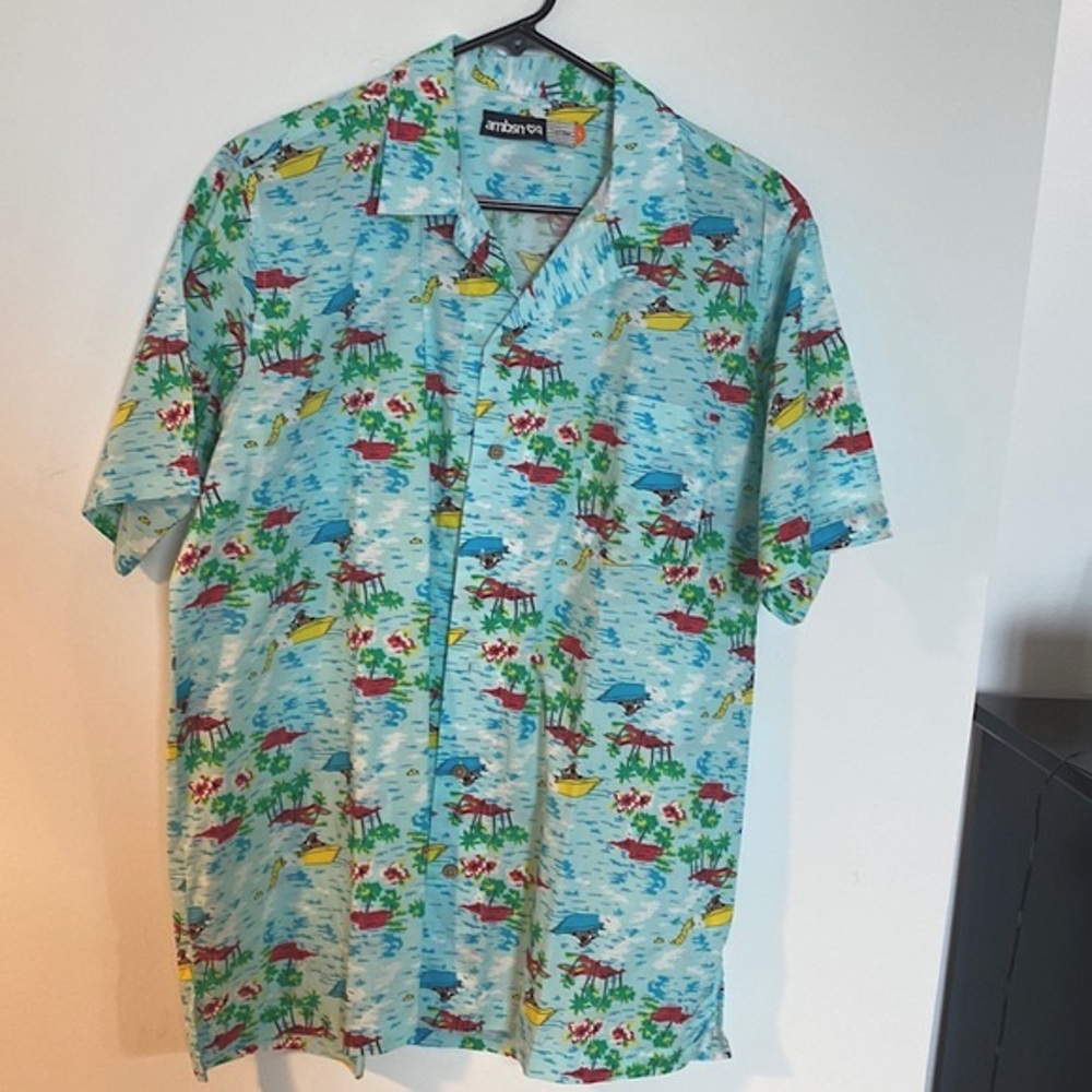 ambsn california button shirt 👕
